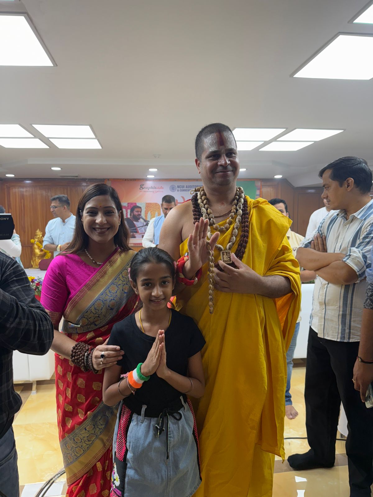 With spiritual leaders